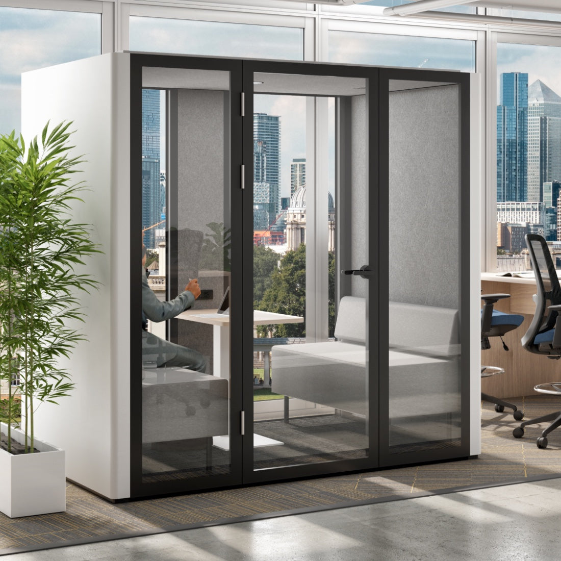 Isola 4-Person Office Privacy Pod - Large