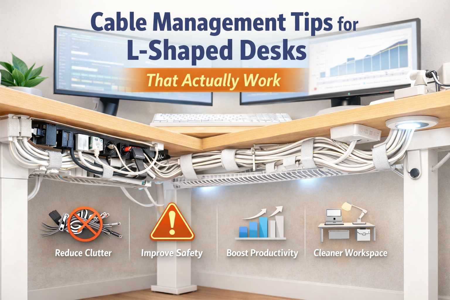 Cable Management Tips for L-Shaped Desks That Actually Work