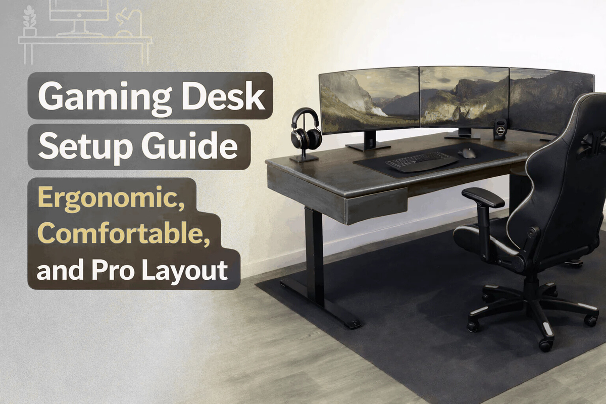 Gaming Desk Setup Guide: Ergonomic, Comfortable, and Pro Layout