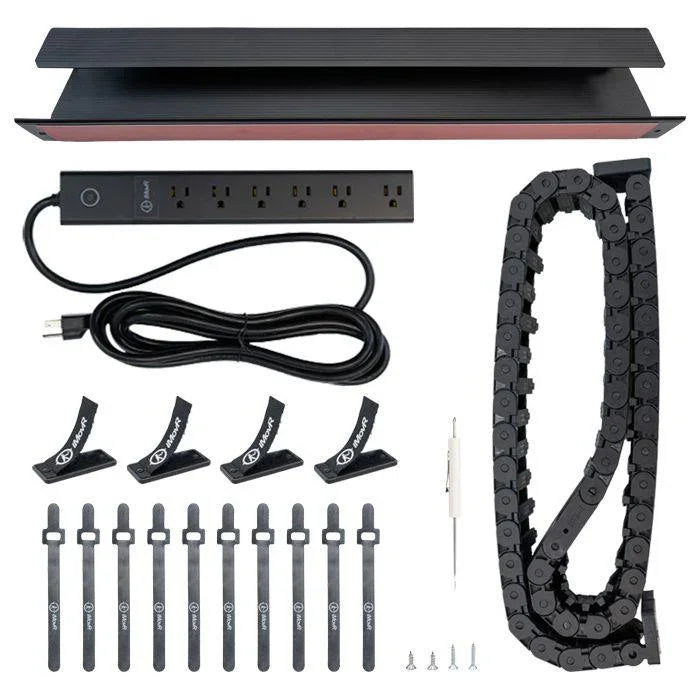 Cable management workspace setup