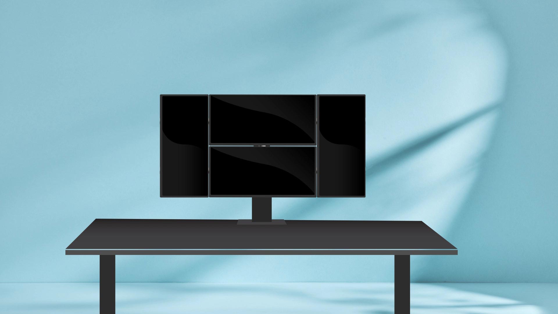 EMMA with two monitors in portrait (vertical) alignment
