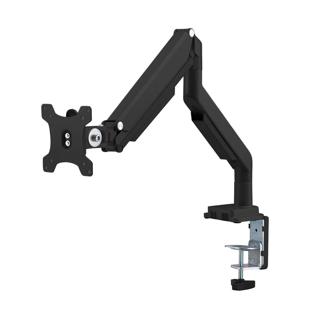 Echo Single Monitor Arm, black, front angle view