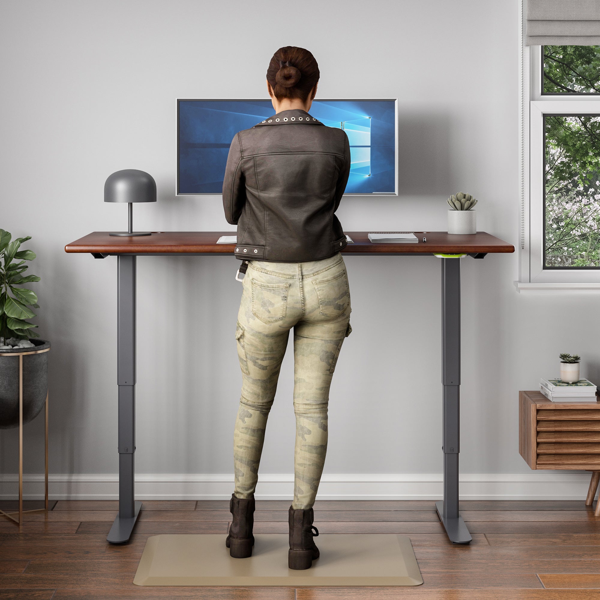 Jaxson Standing Desk in a Home Office