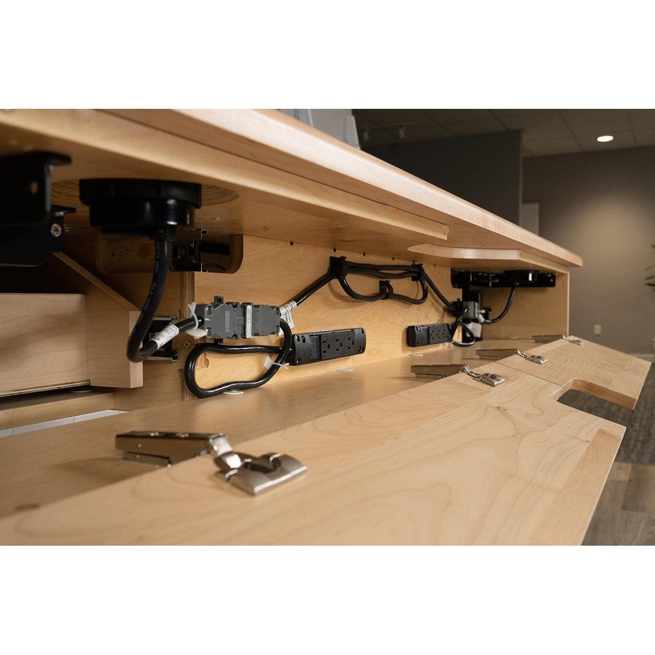 Lander Executive Standing Desk - Solid Wood - iMovR