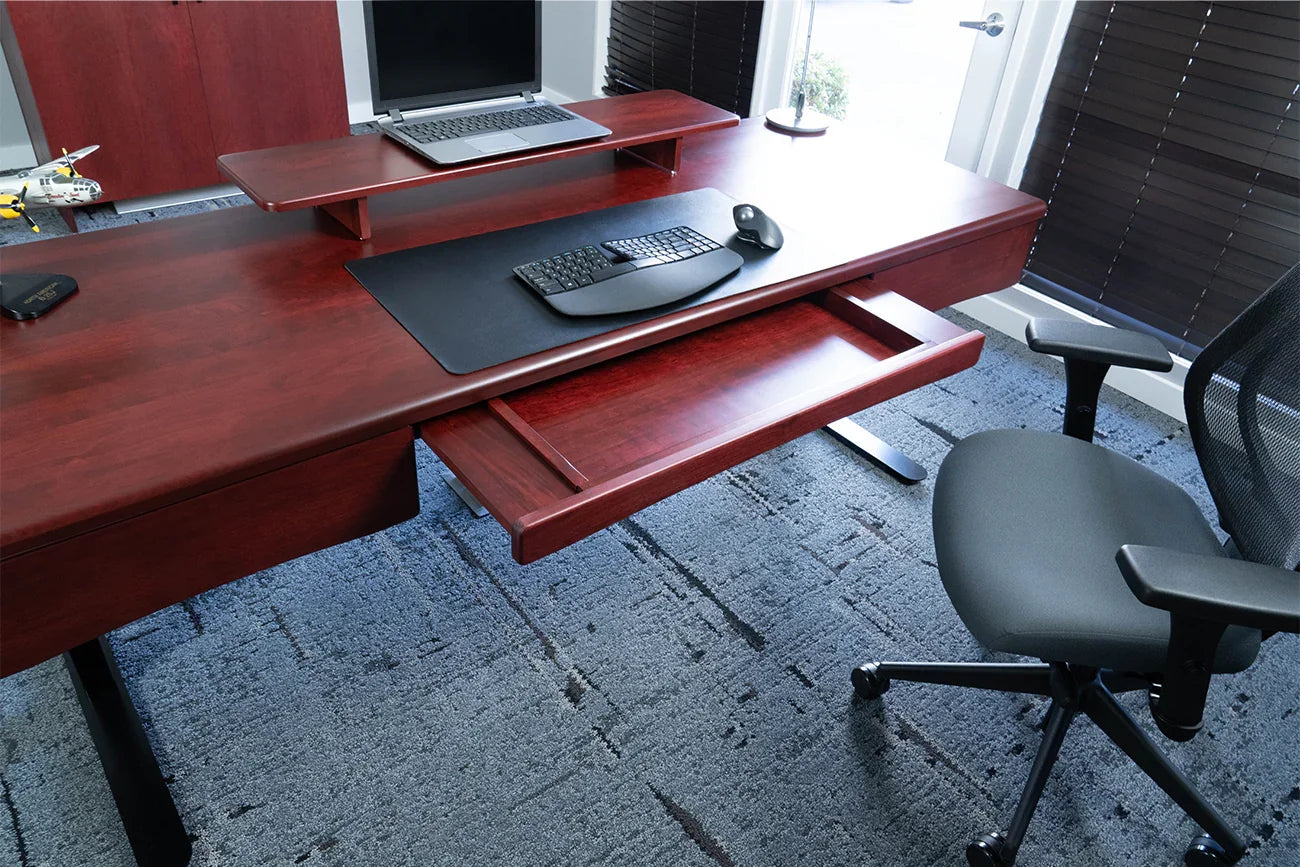 Lander Executive Standing Desk in Solid Wood