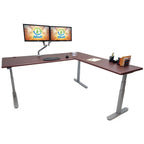 Lander Standing L-Desk - 3D Laminate - iMovR