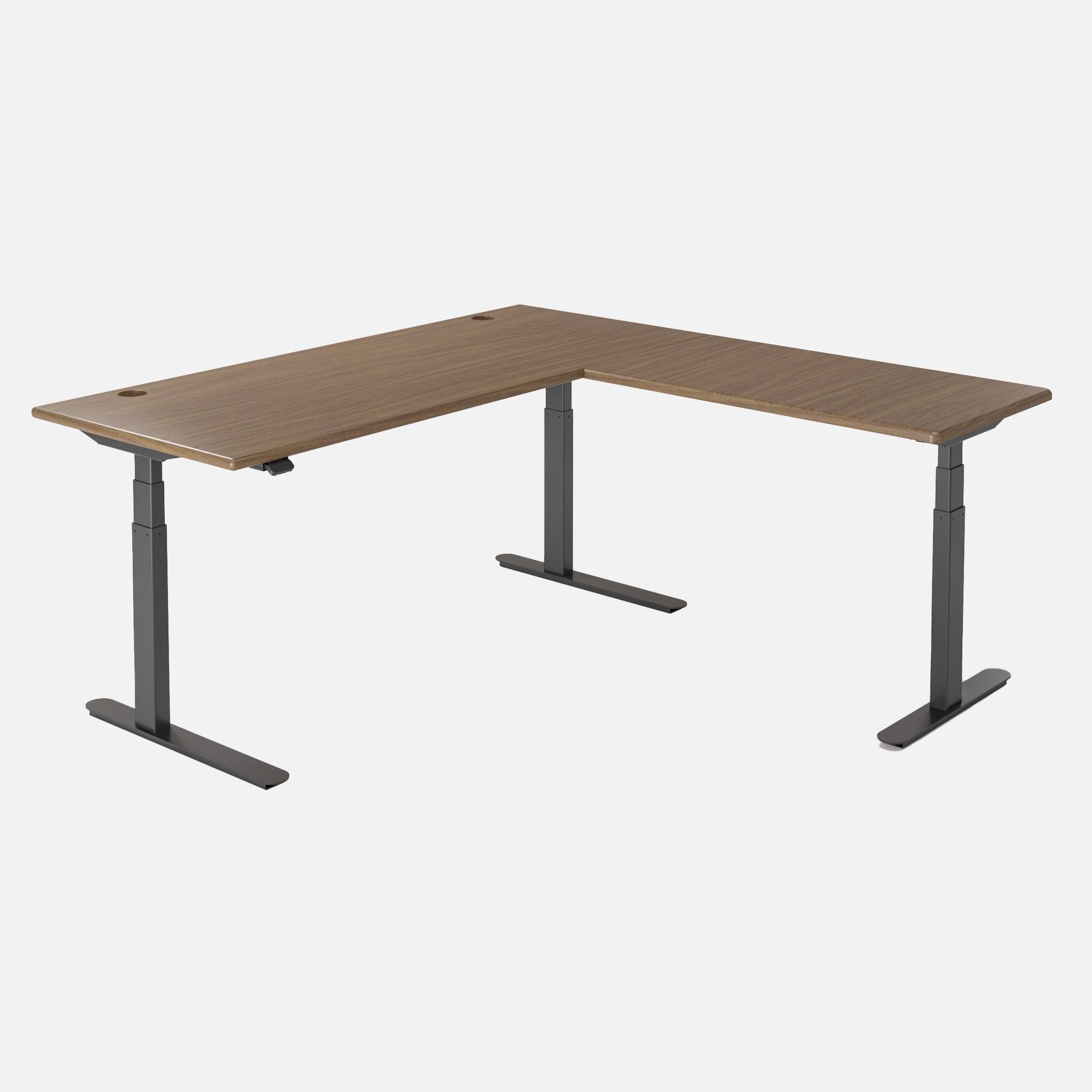 Lander Standing L-Desk - 3D Laminate - iMovR