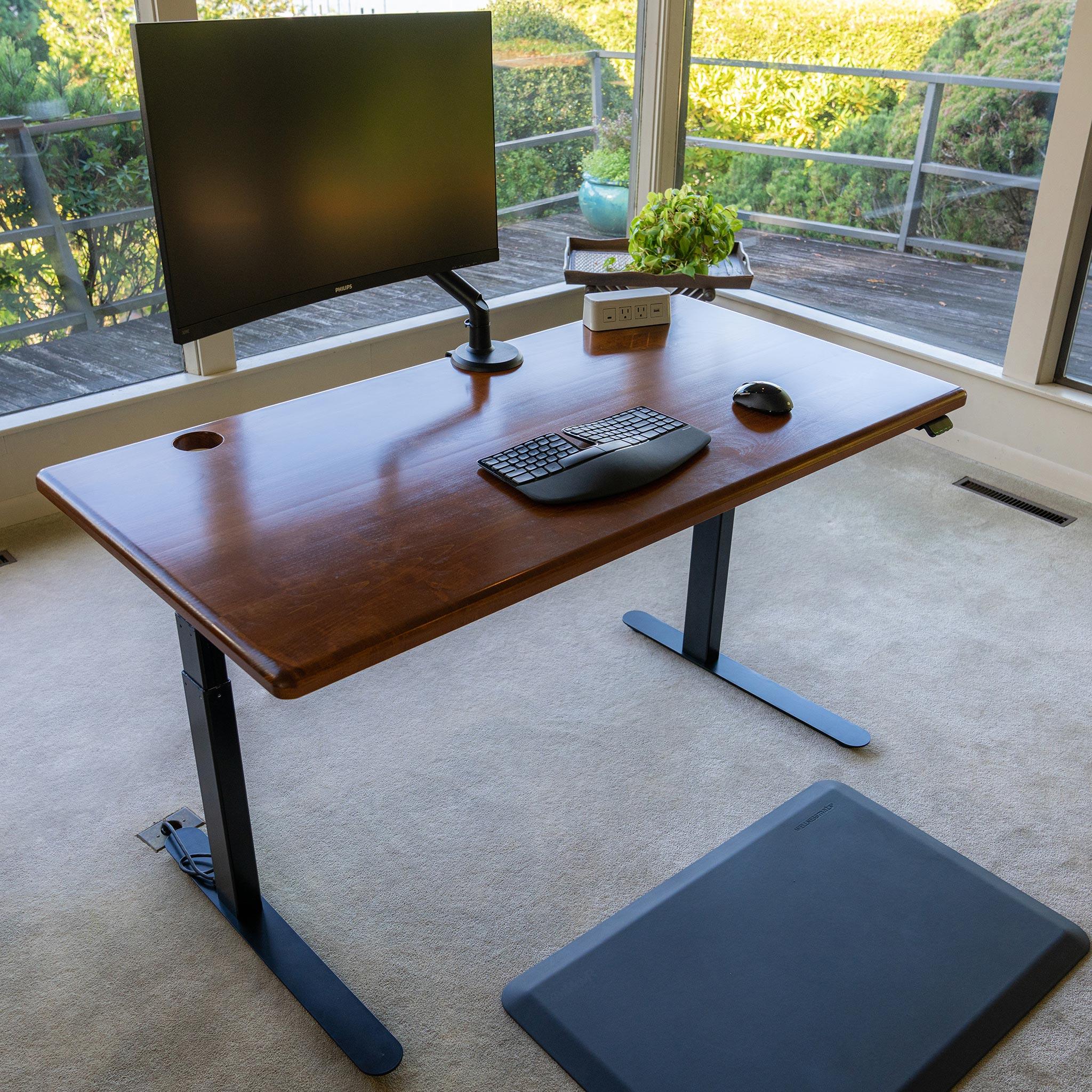 Lander Standing Desk - Solid Wood - iMovR