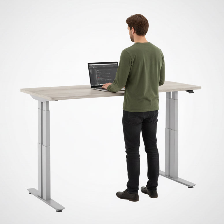 P1 ELITE PLUS Standing Desk with 3D Laminate Desktop