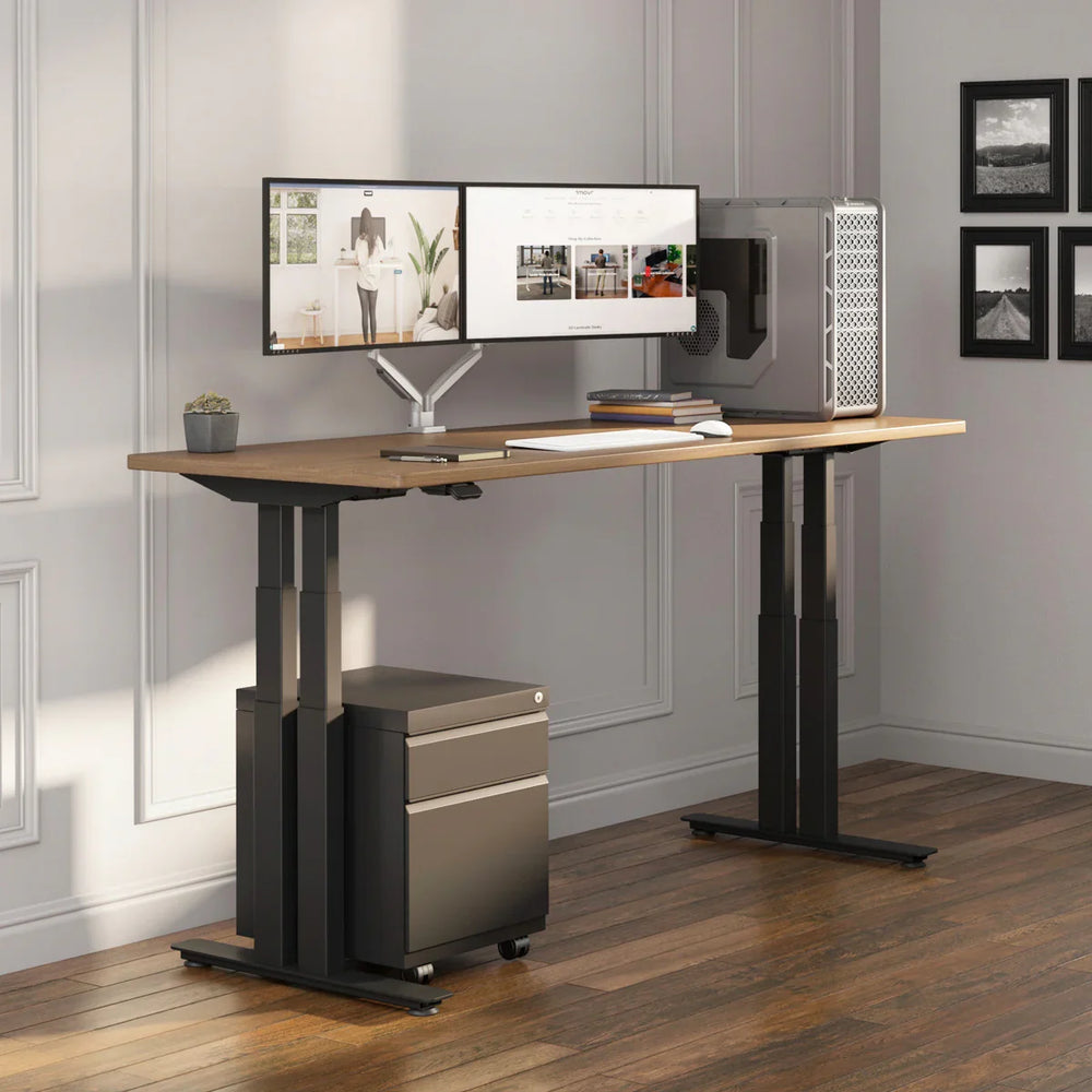 P1 ELITE PLUS Standing Desk with 3D Laminate Desktop-iMovR