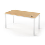 Q Desk - 4 Leg Standing Desk - New!-27" x 48"-Almond Cherry-White-iMovR