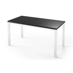 Q Desk - 4 Leg Standing Desk - New!-27" x 48"-Black-White-iMovR
