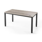 Q Desk - 4 Leg Standing Desk - New!-27" x 48"-Driftwood-Black-iMovR