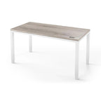 Q Desk - 4 Leg Standing Desk - New!-27" x 48"-Driftwood-White-iMovR