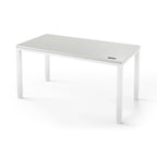 Q Desk - 4 Leg Standing Desk - New!-27" x 48"-Fashion Gray-White-iMovR