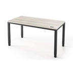 Q Desk - 4 Leg Standing Desk - New!-27" x 48"-Halifax Oak-Black-iMovR