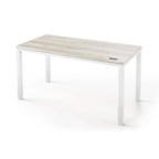 Q Desk - 4 Leg Standing Desk - New!-27" x 48"-Halifax Oak-White-iMovR