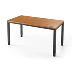 Q Desk - 4 Leg Standing Desk - New!-27" x 48"-Hayward Cherry-Black-iMovR