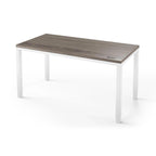 Q Desk - 4 Leg Standing Desk - New!-27" x 48"-Ironwood-White-iMovR