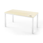 Q Desk - 4 Leg Standing Desk - New!-27" x 48"-Light Maple-White-iMovR