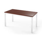 Q Desk - 4 Leg Standing Desk - New!-27" x 48"-Shaker Cherry-White-iMovR