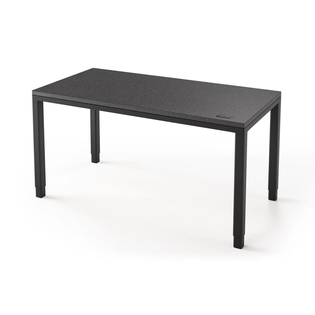 Q Desk - 4 Leg Standing Desk - New!-27" x 48"-Shark Gray-Black-iMovR