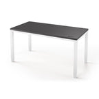 Q Desk - 4 Leg Standing Desk - New!-27" x 48"-Shark Gray-White-iMovR