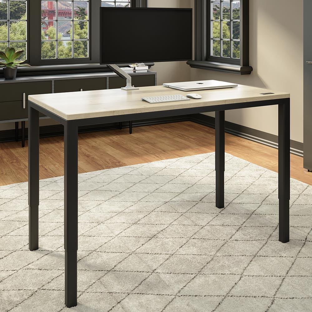 4 Rows Desk Q DESK | 4 Leg Modern Standing Desk Built For Home | iMovR