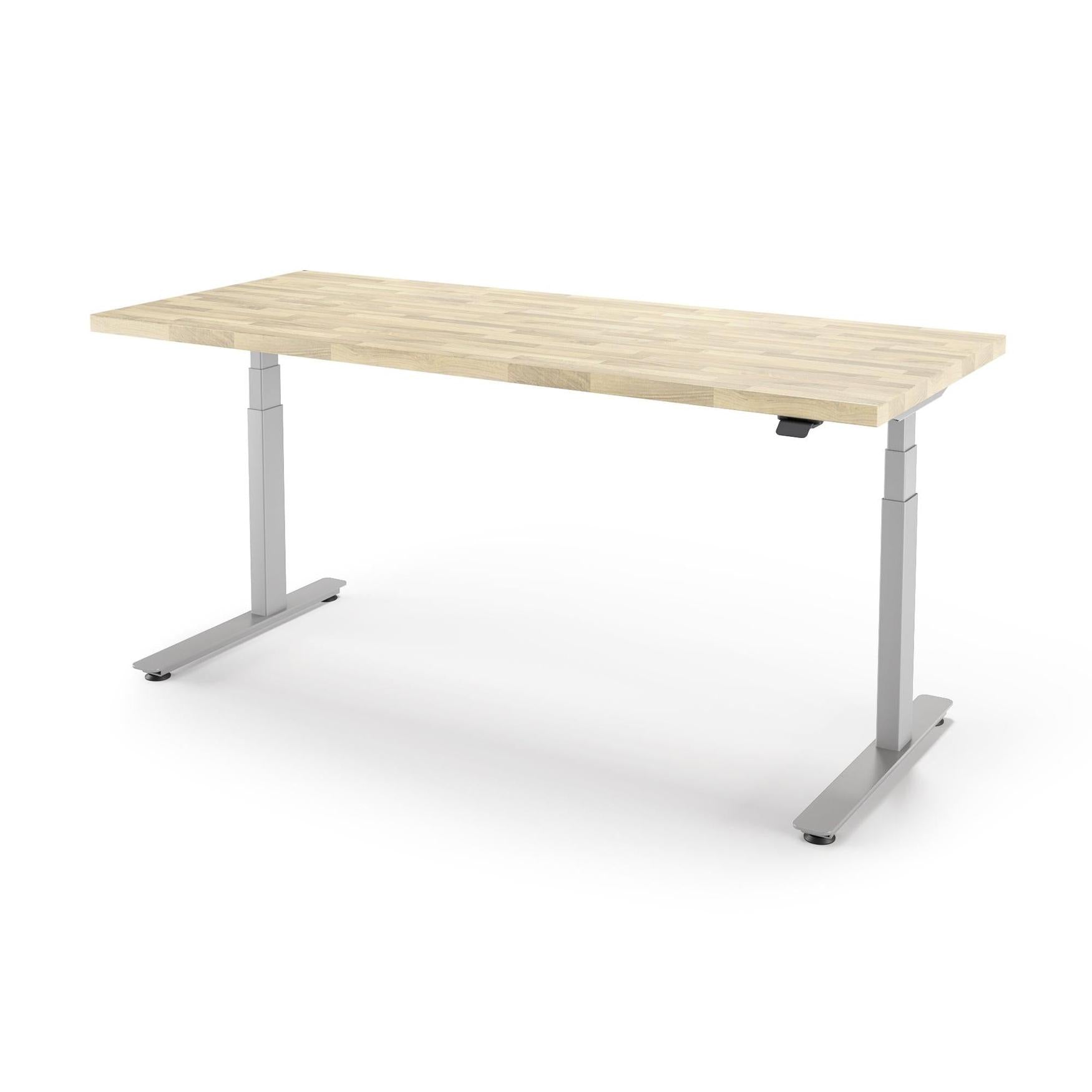 P1 ELITE Standing Desk with Solid Wood Butcher Block Desktop