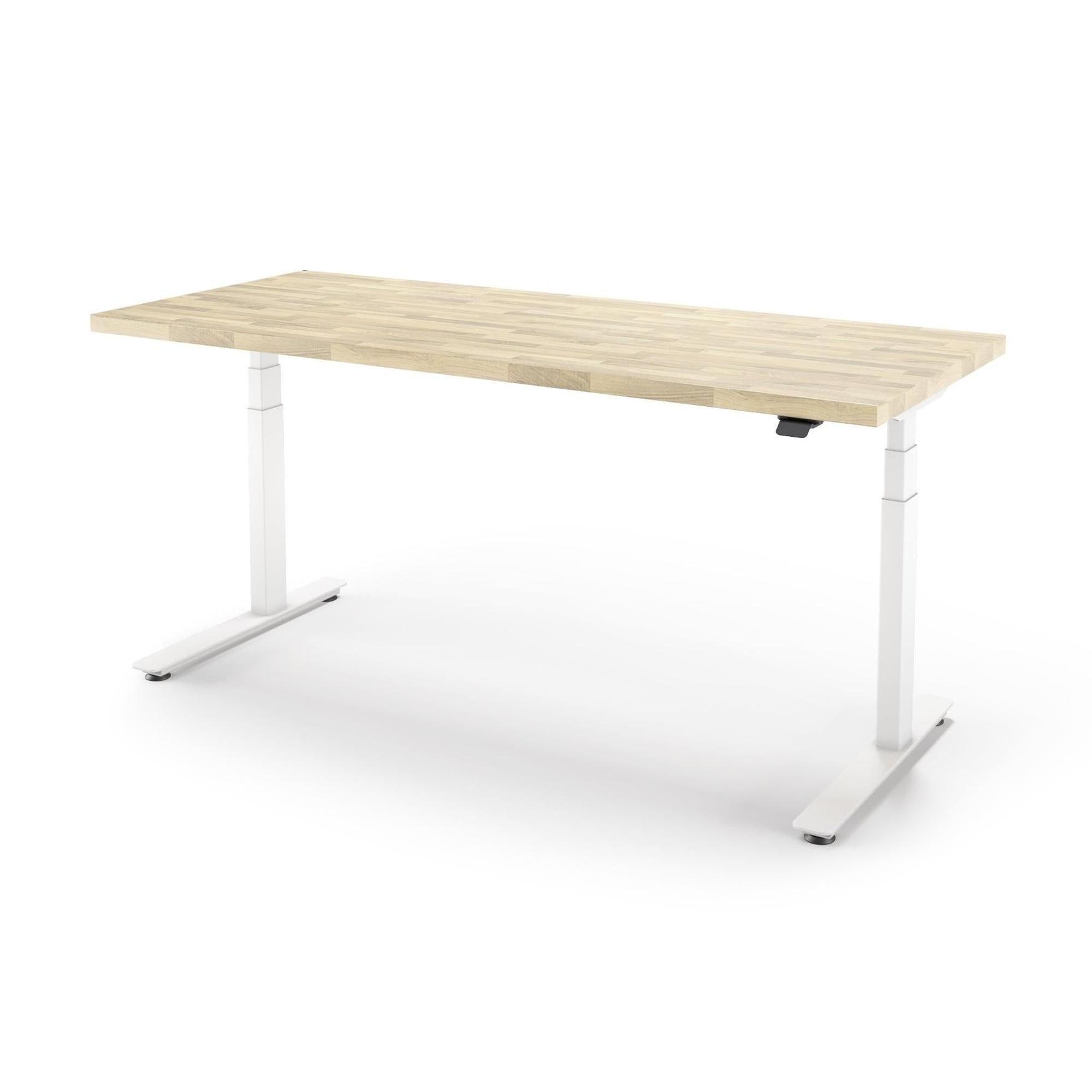 P1 ELITE Standing Desk with Solid Wood Butcher Block Surface 30x77