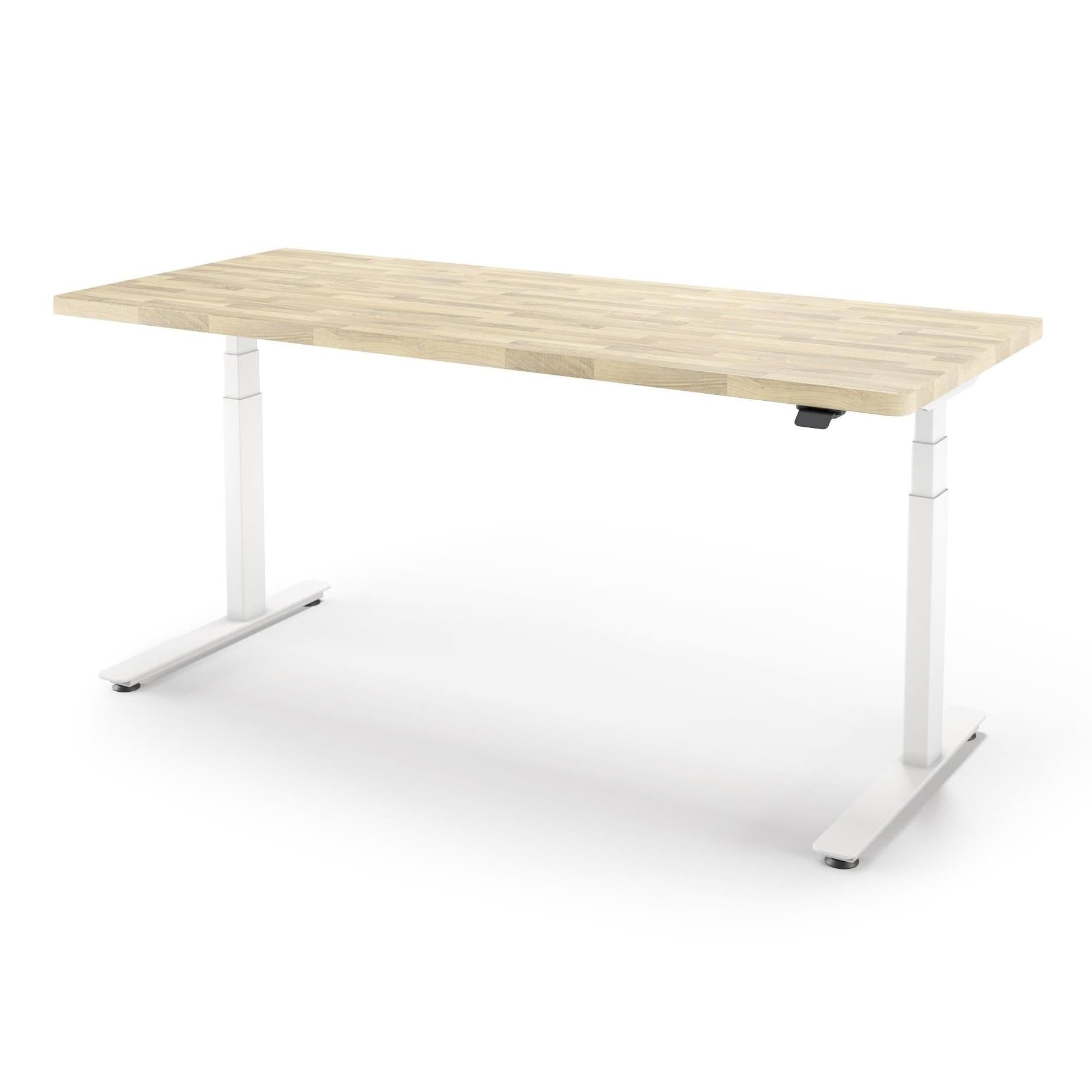 P1 ELITE Standing Desk with Solid Wood Butcher Block Surface 30x77