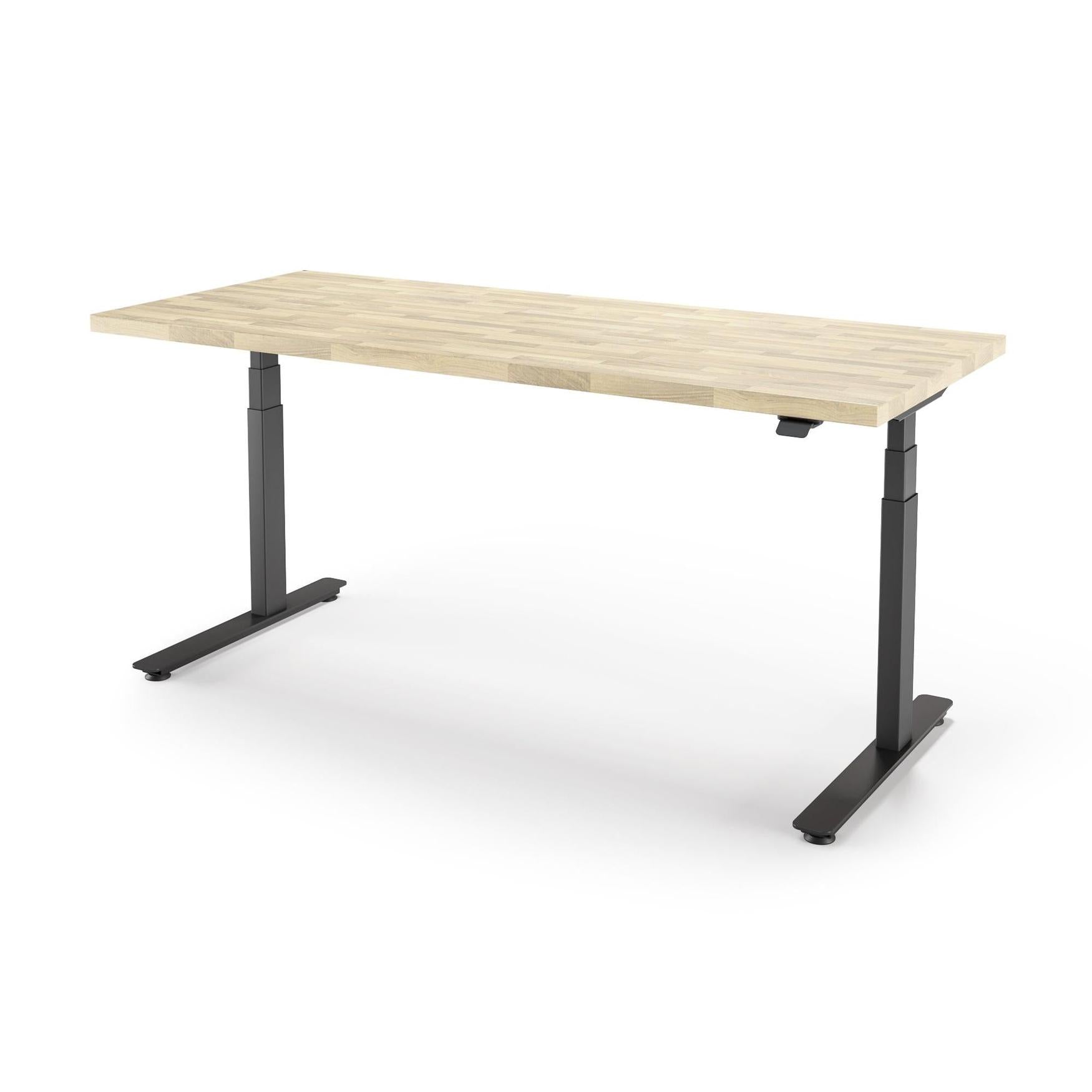P1 ELITE Standing Desk with Solid Wood Butcher Block Desktop
