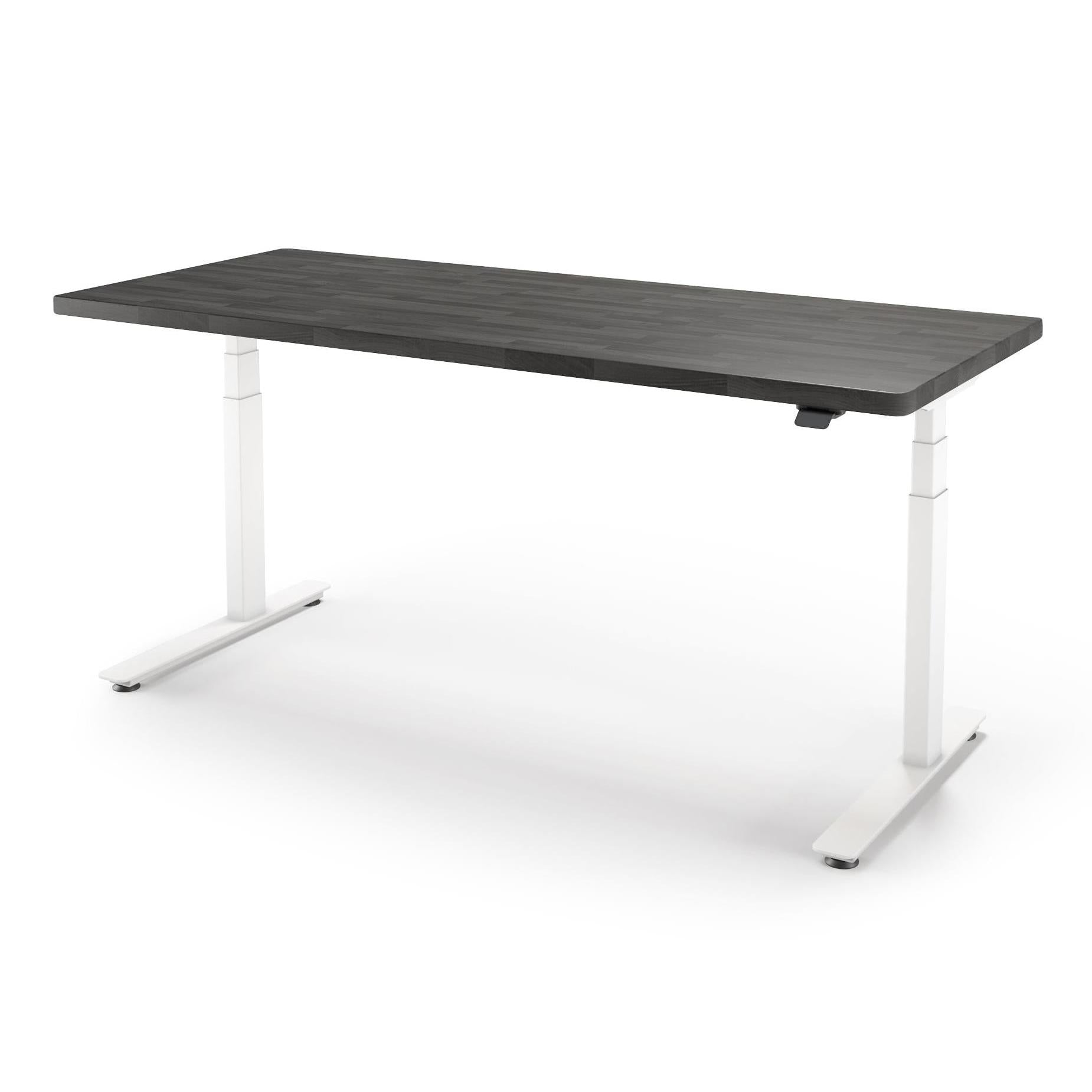 P1 ELITE Standing Desk with Solid Wood Butcher Block Surface 30x77