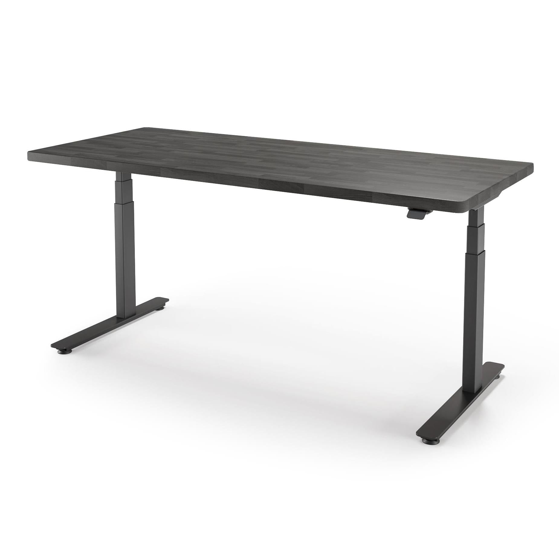P1 ELITE Standing Desk with Solid Wood Butcher Block Surface 30x77