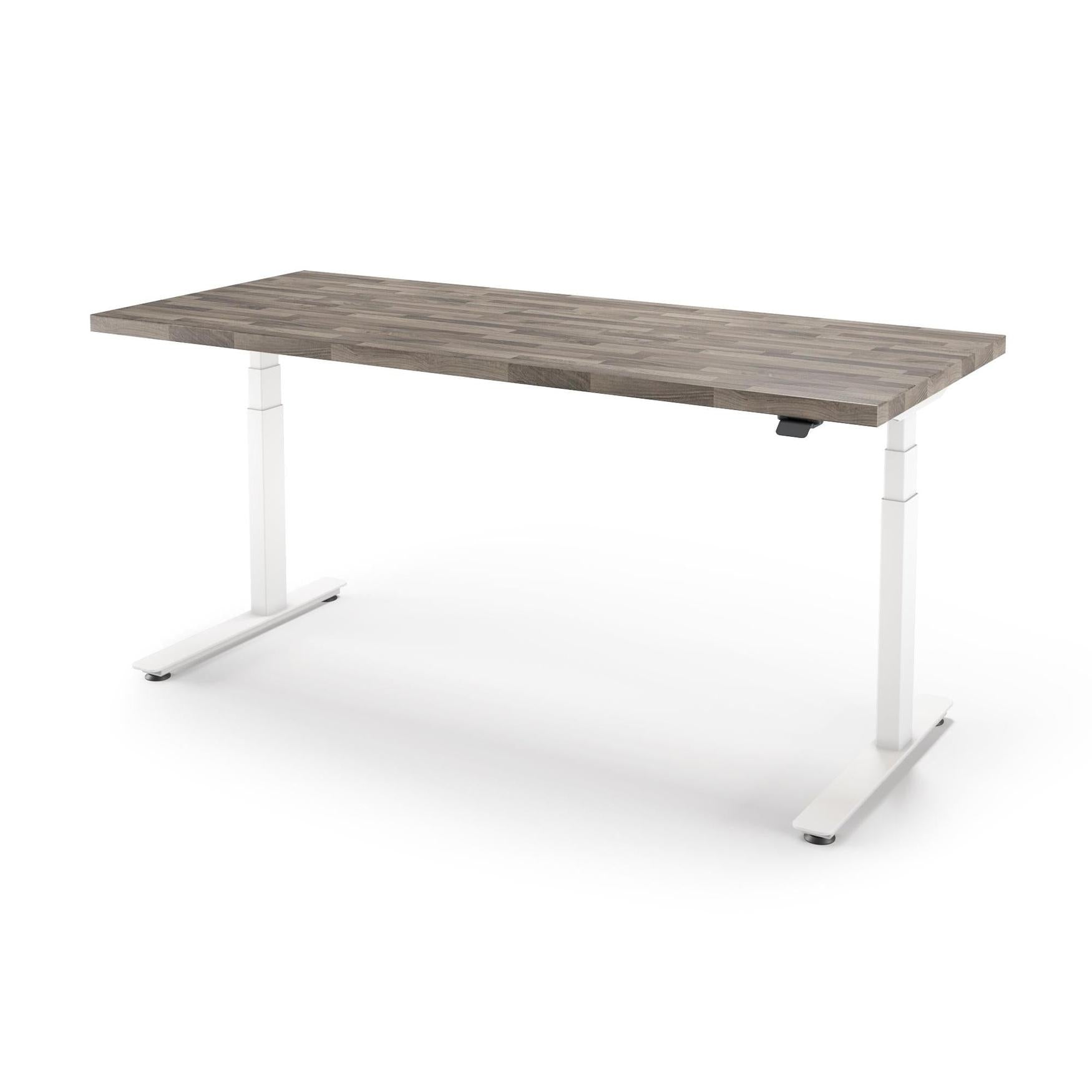 P1 ELITE Standing Desk with Solid Wood Butcher Block Surface 30x77