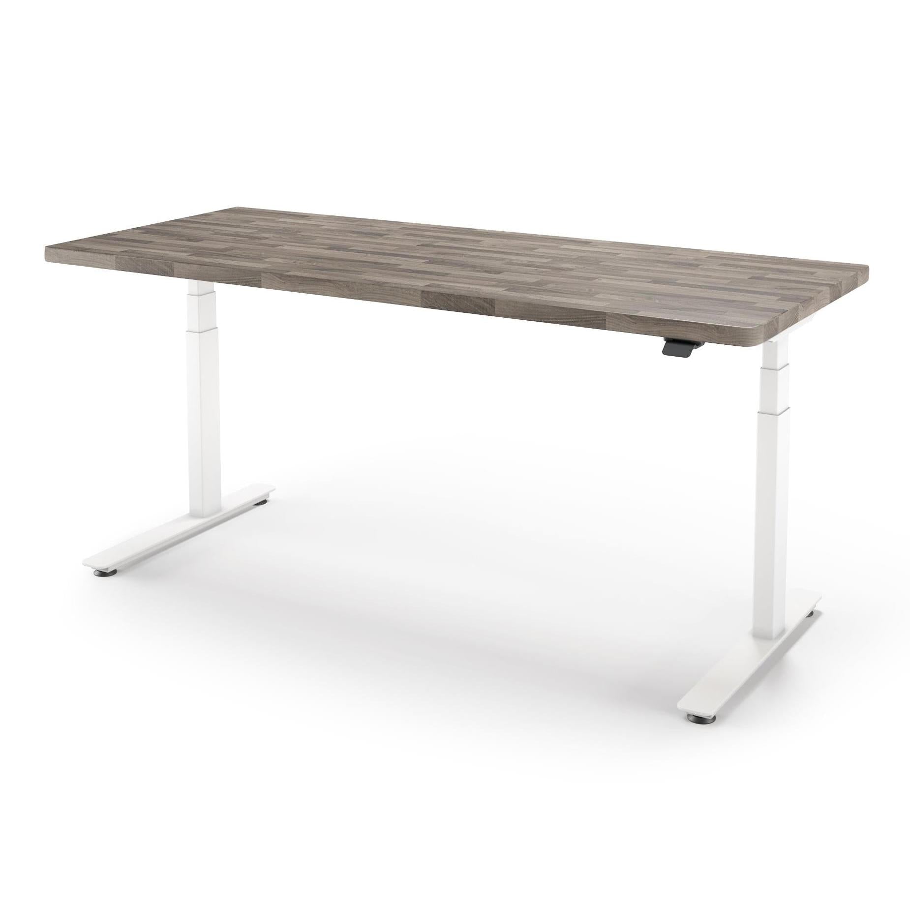 P1 ELITE Standing Desk with Solid Wood Butcher Block Surface 30x77