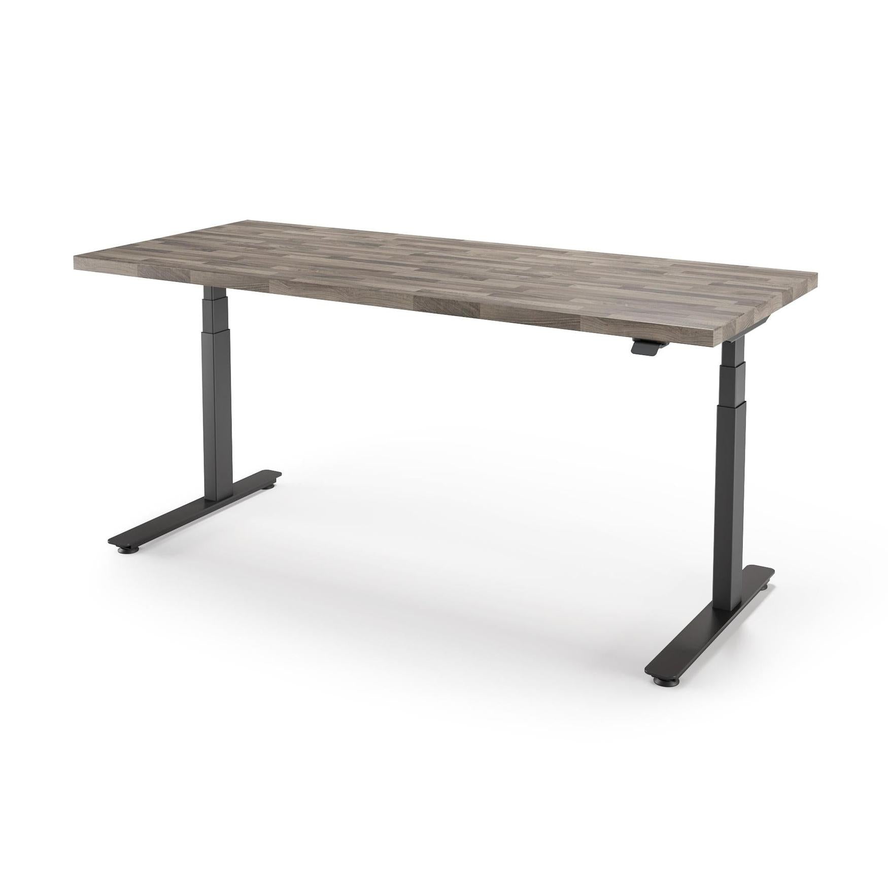 P1 ELITE Standing Desk with Solid Wood Butcher Block Surface 30x77