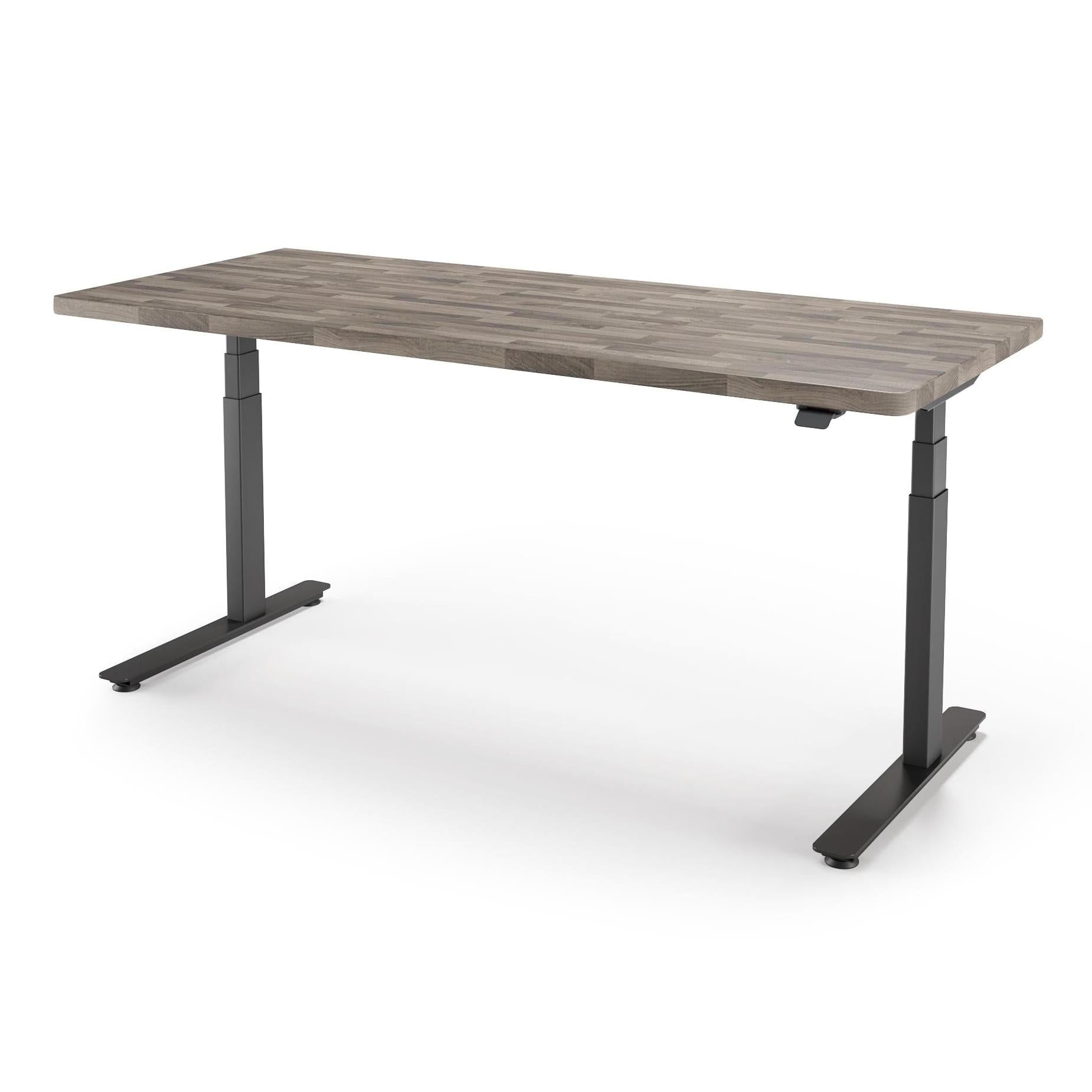 P1 ELITE Standing Desk with Solid Wood Butcher Block Surface 30x77