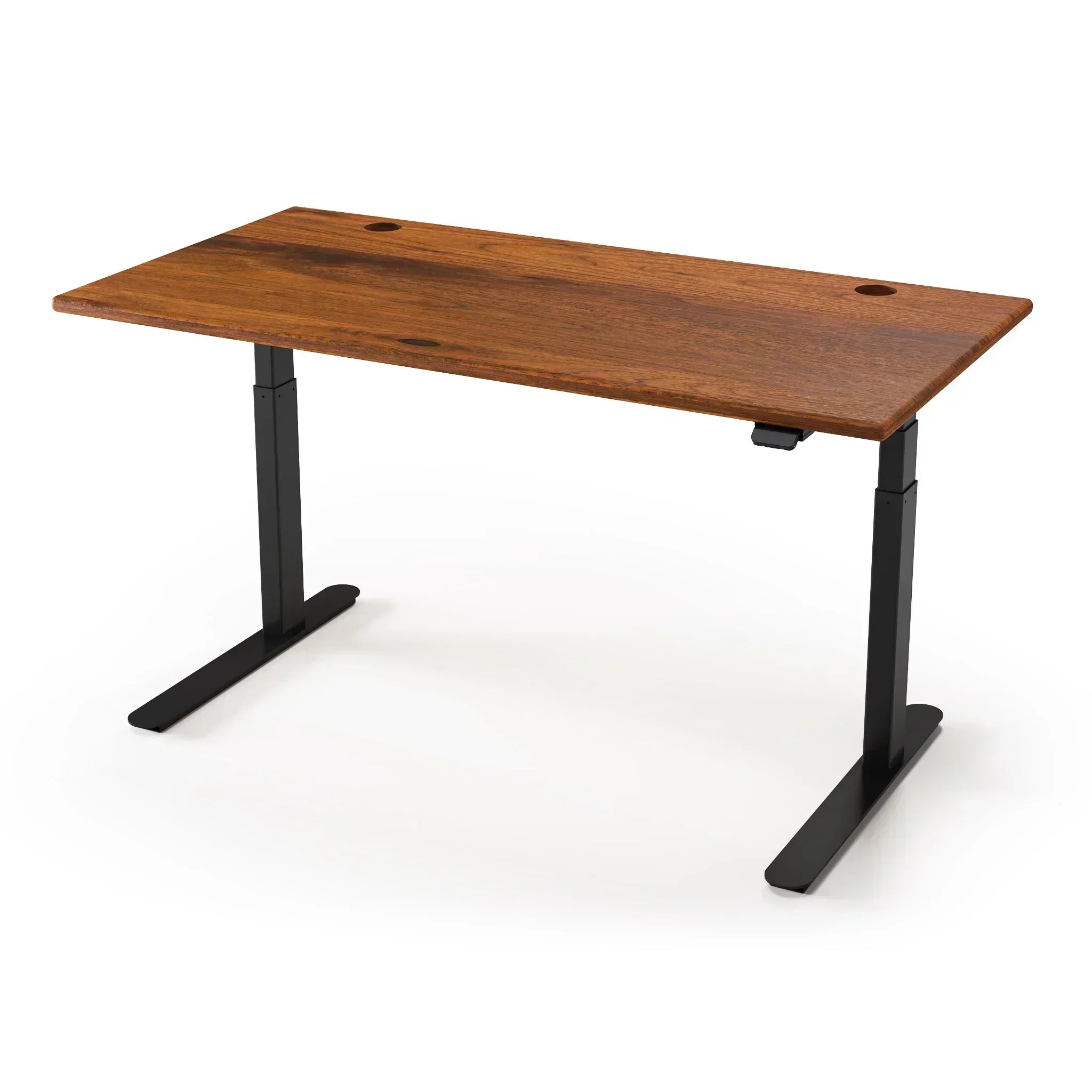 Lander Standing Desk with Solid Wood Desktop