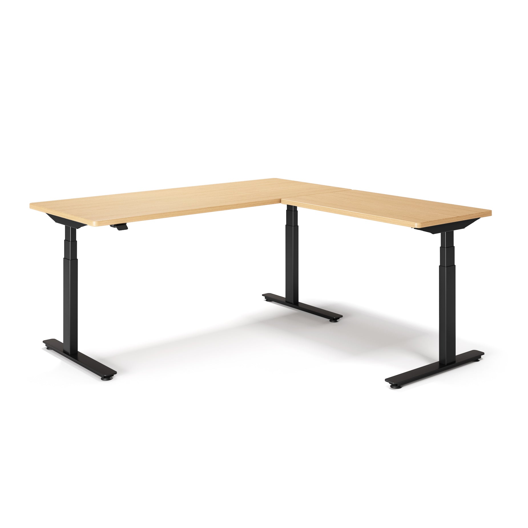 P1 ELITE L-Shaped Standing Desk with 3D Laminate Desktop