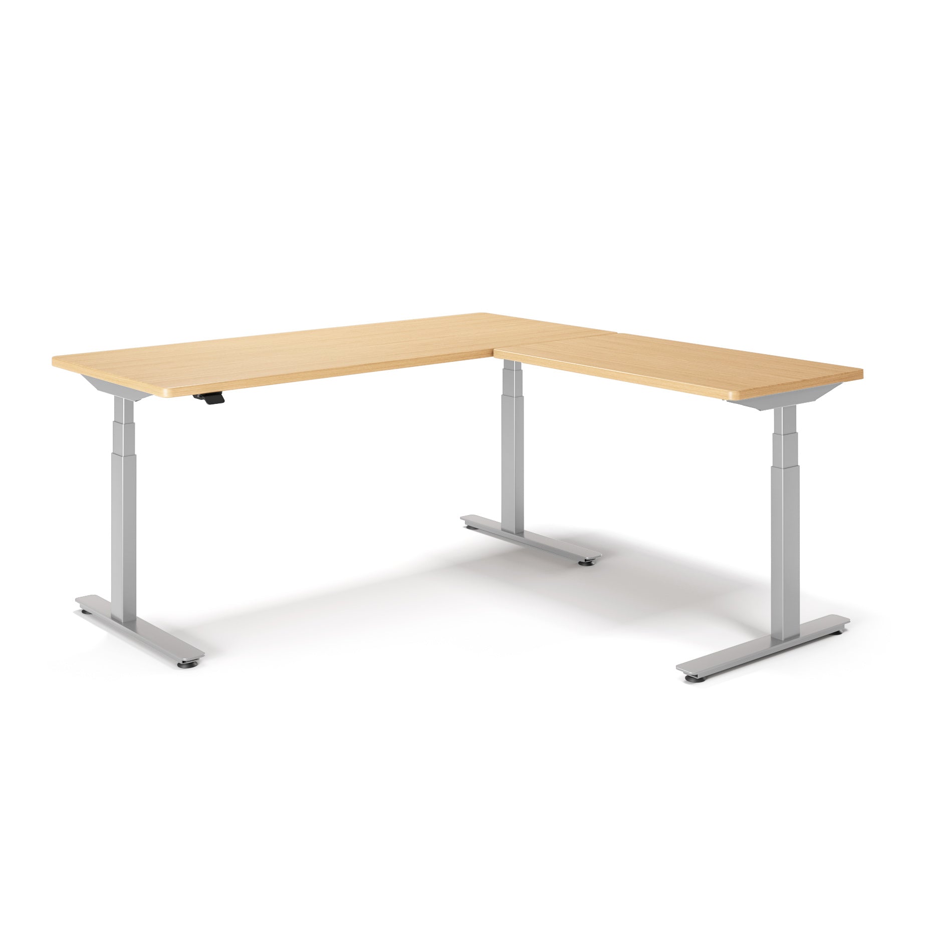 P1 ELITE L-Shaped Standing Desk with 3D Laminate Desktop