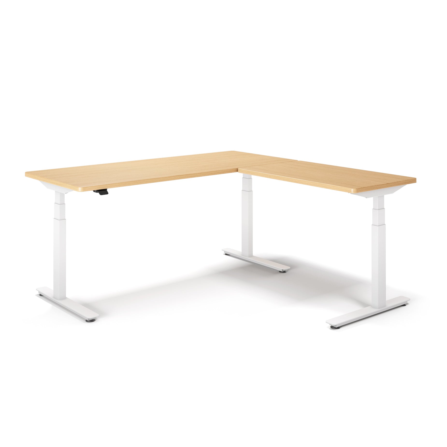 P1 ELITE L-Shaped Standing Desk with 3D Laminate Desktop