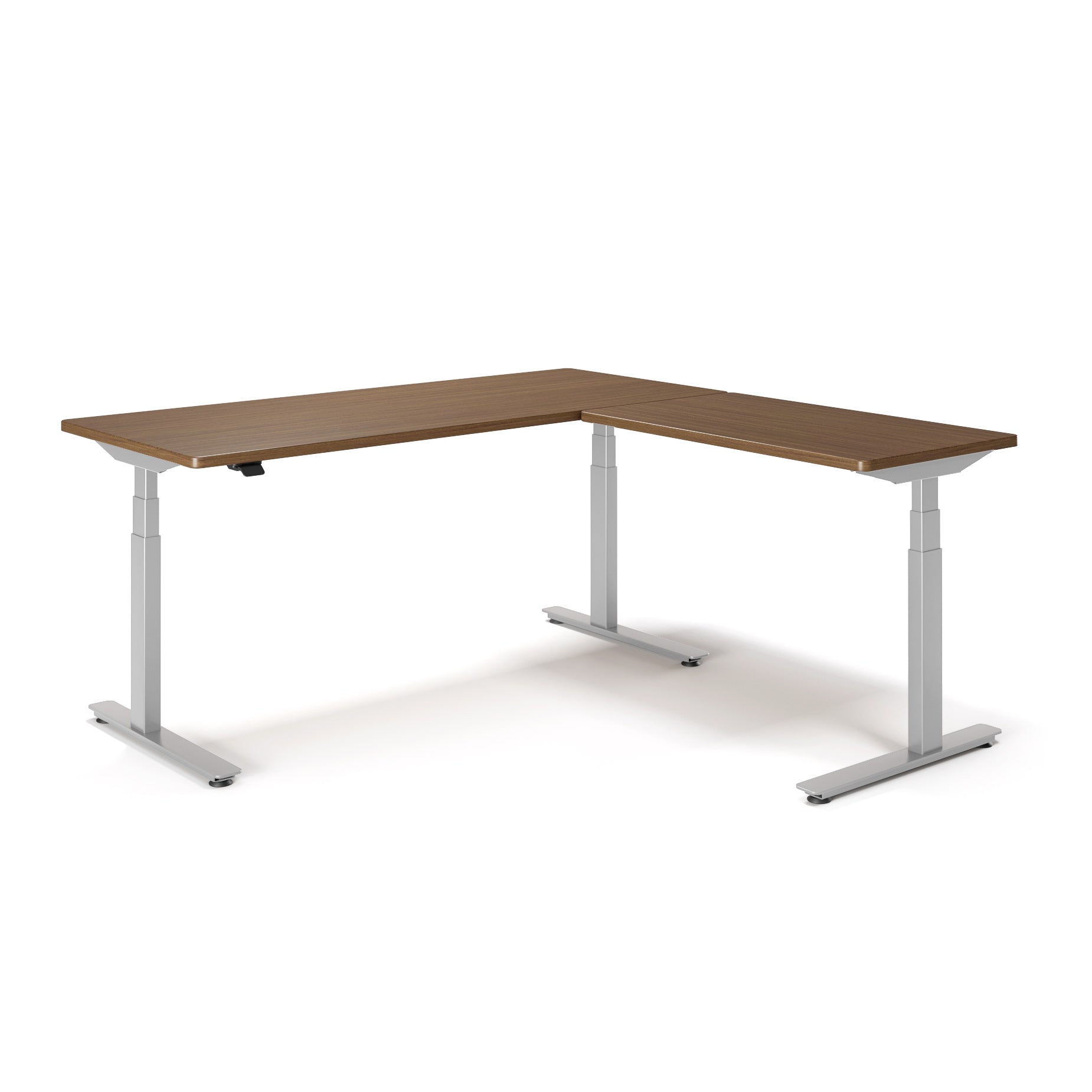 P1 ELITE L-Shaped Standing Desk with 3D Laminate Desktop