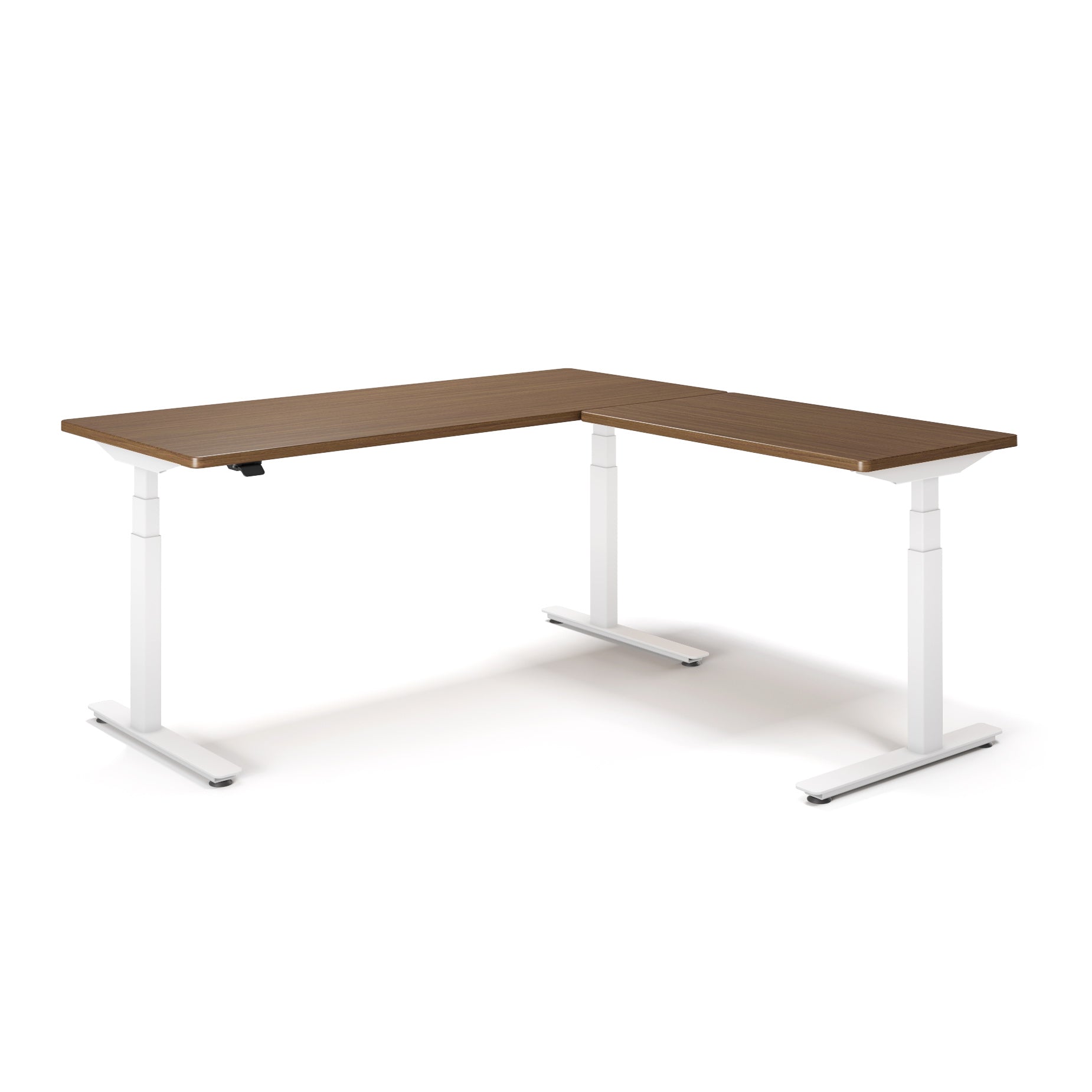 P1 ELITE L-Shaped Standing Desk with 3D Laminate Desktop