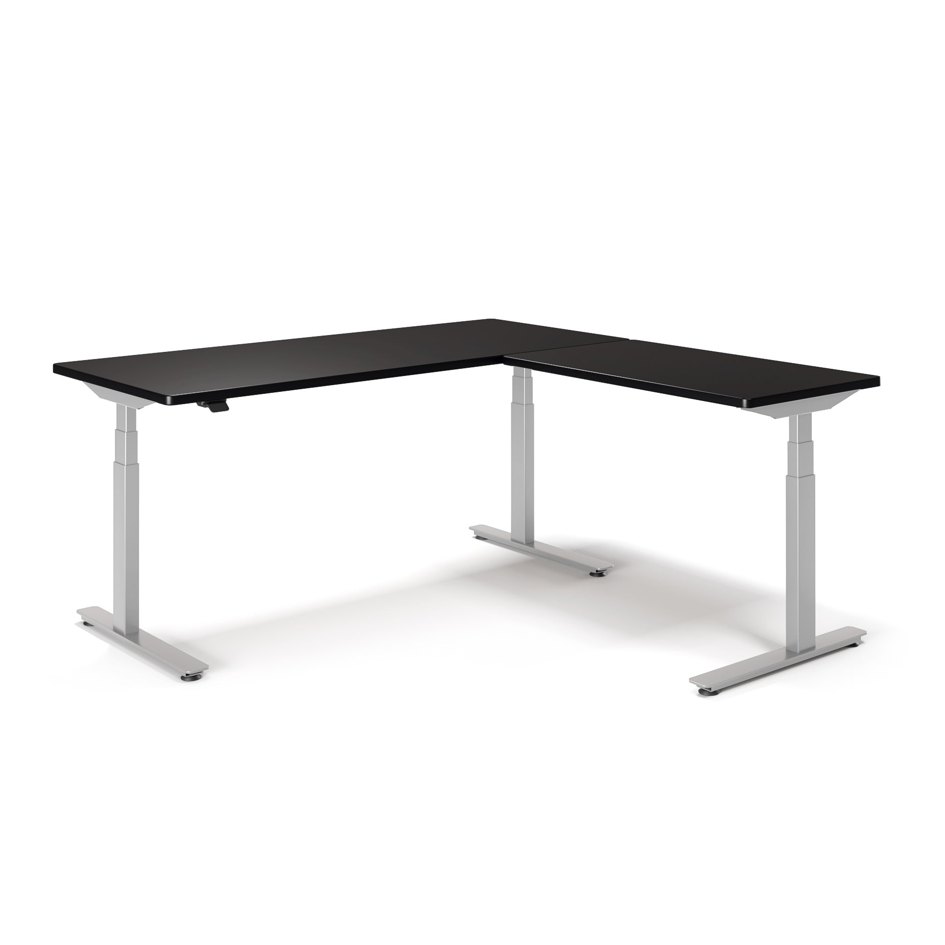 P1 ELITE L-Shaped Standing Desk with 3D Laminate Desktop