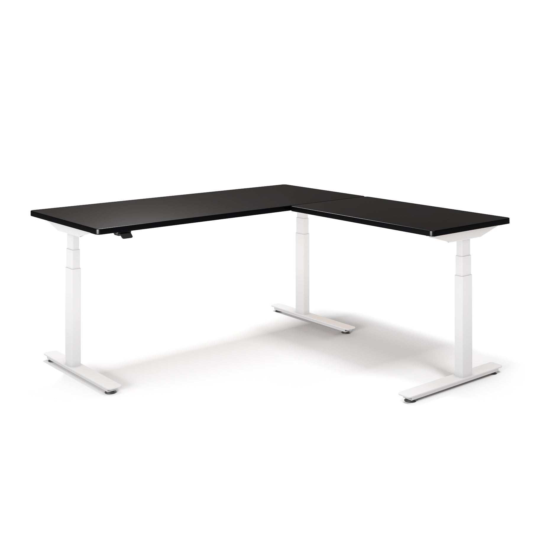 P1 ELITE L-Shaped Standing Desk with 3D Laminate Desktop