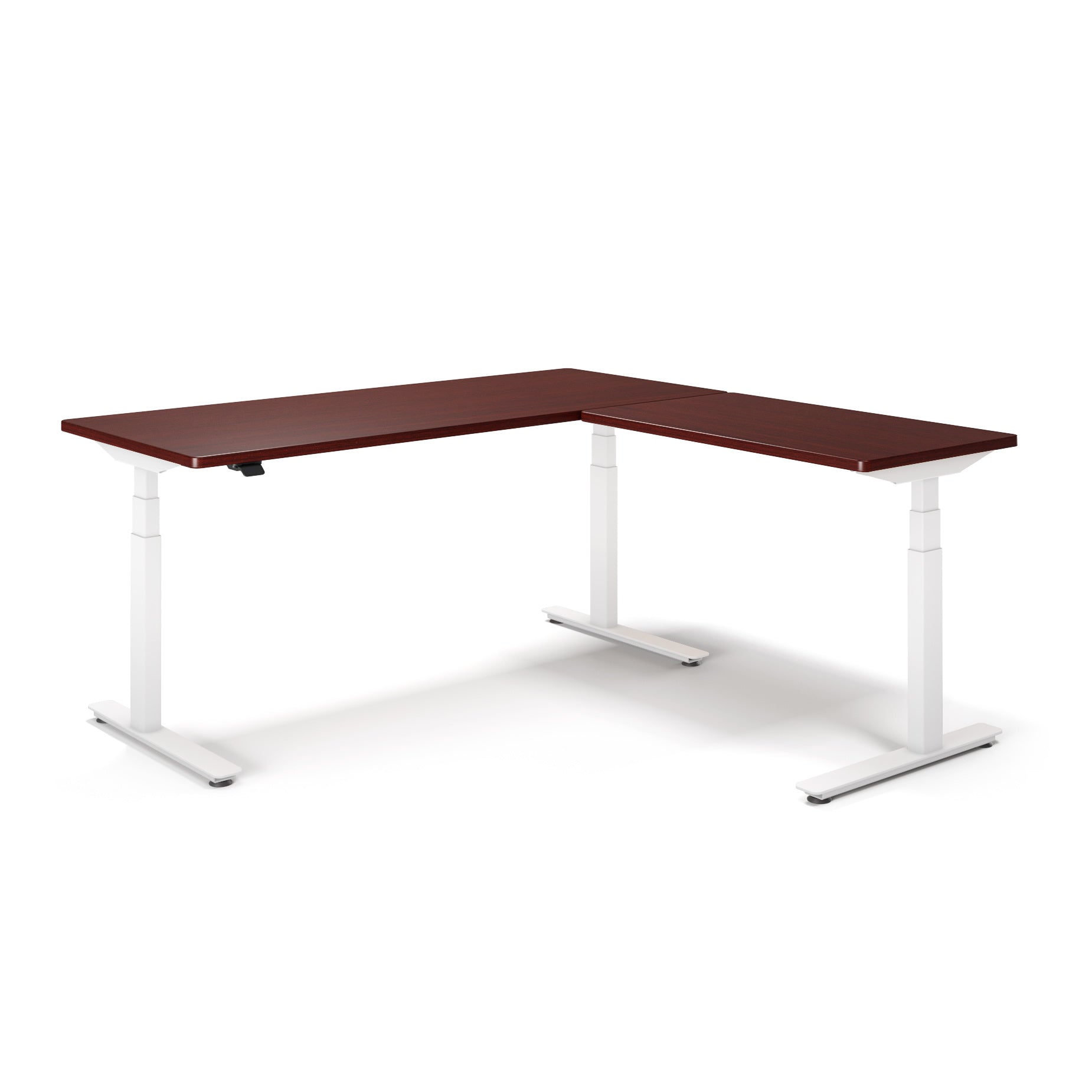 P1 ELITE L-Shaped Standing Desk with 3D Laminate Desktop