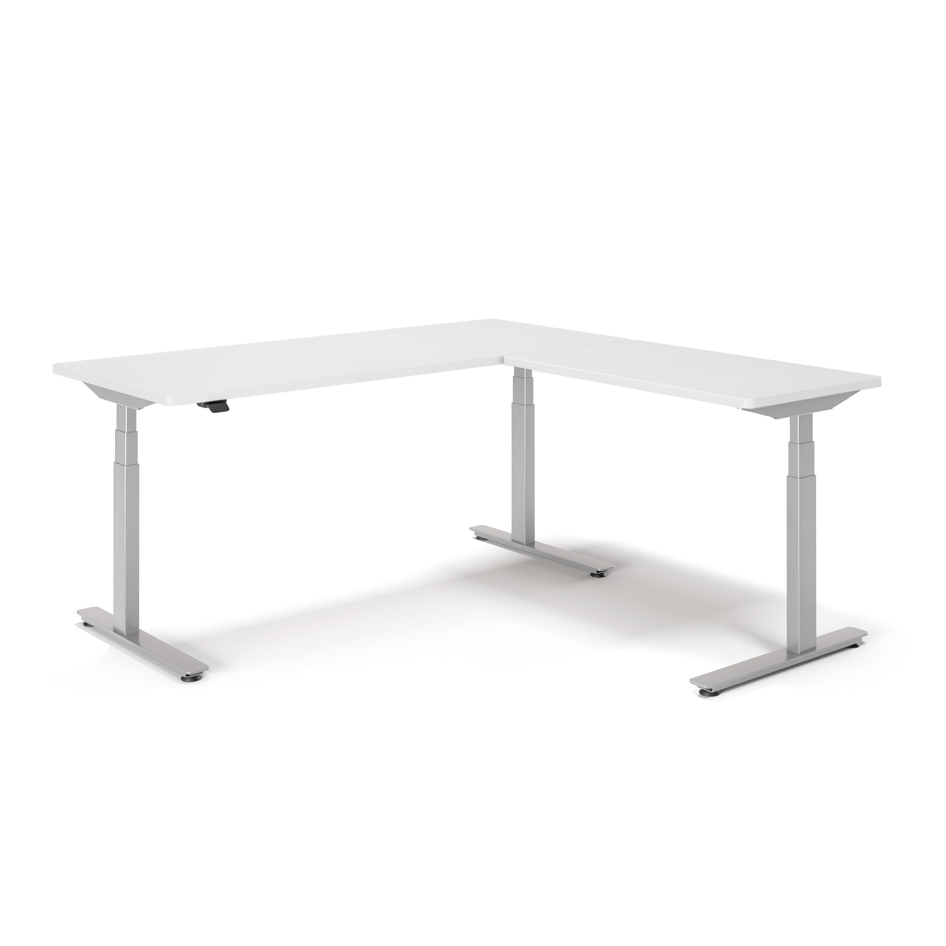 P1 ELITE L-Shaped Standing Desk with 3D Laminate Desktop