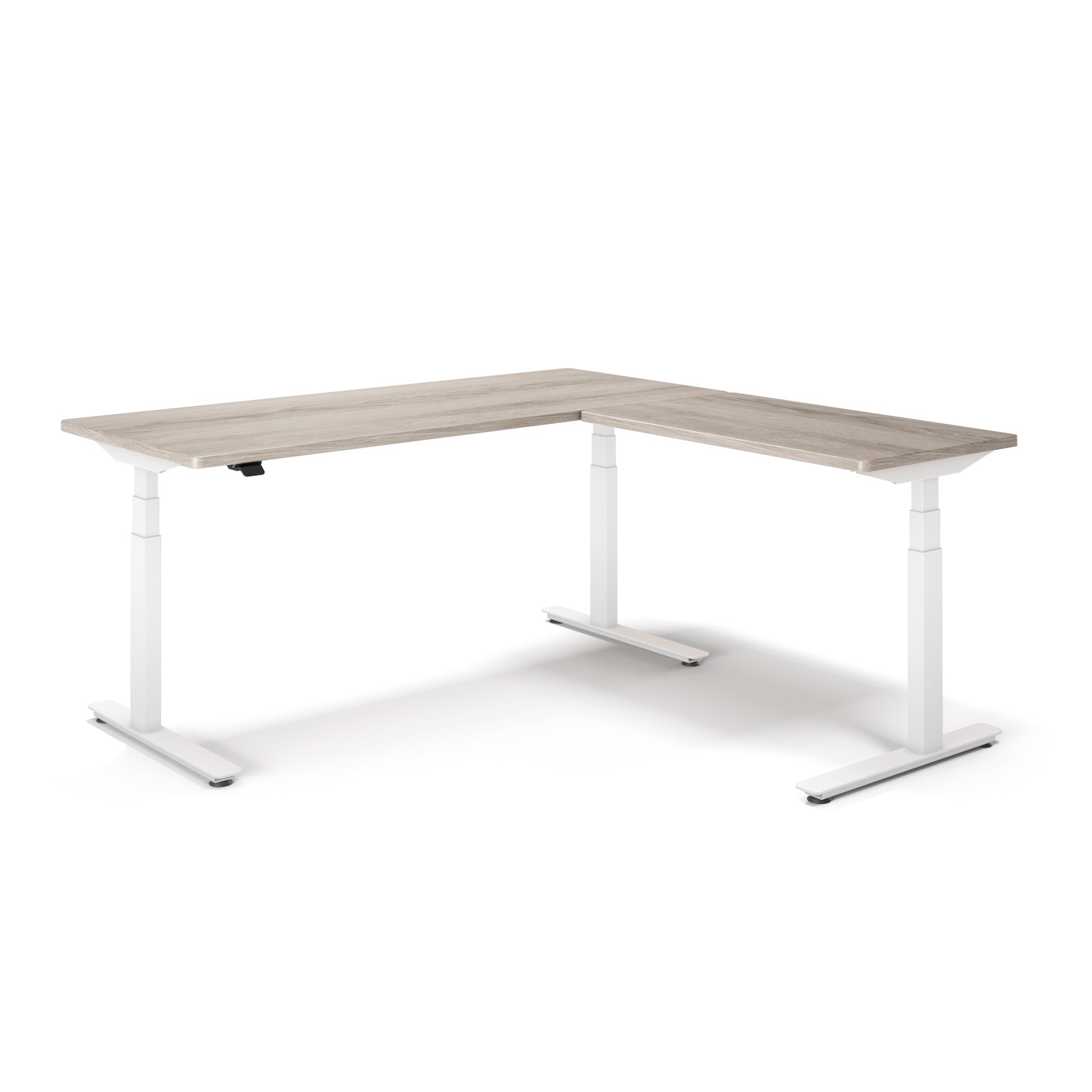 P1 ELITE L-Shaped Standing Desk with 3D Laminate Desktop
