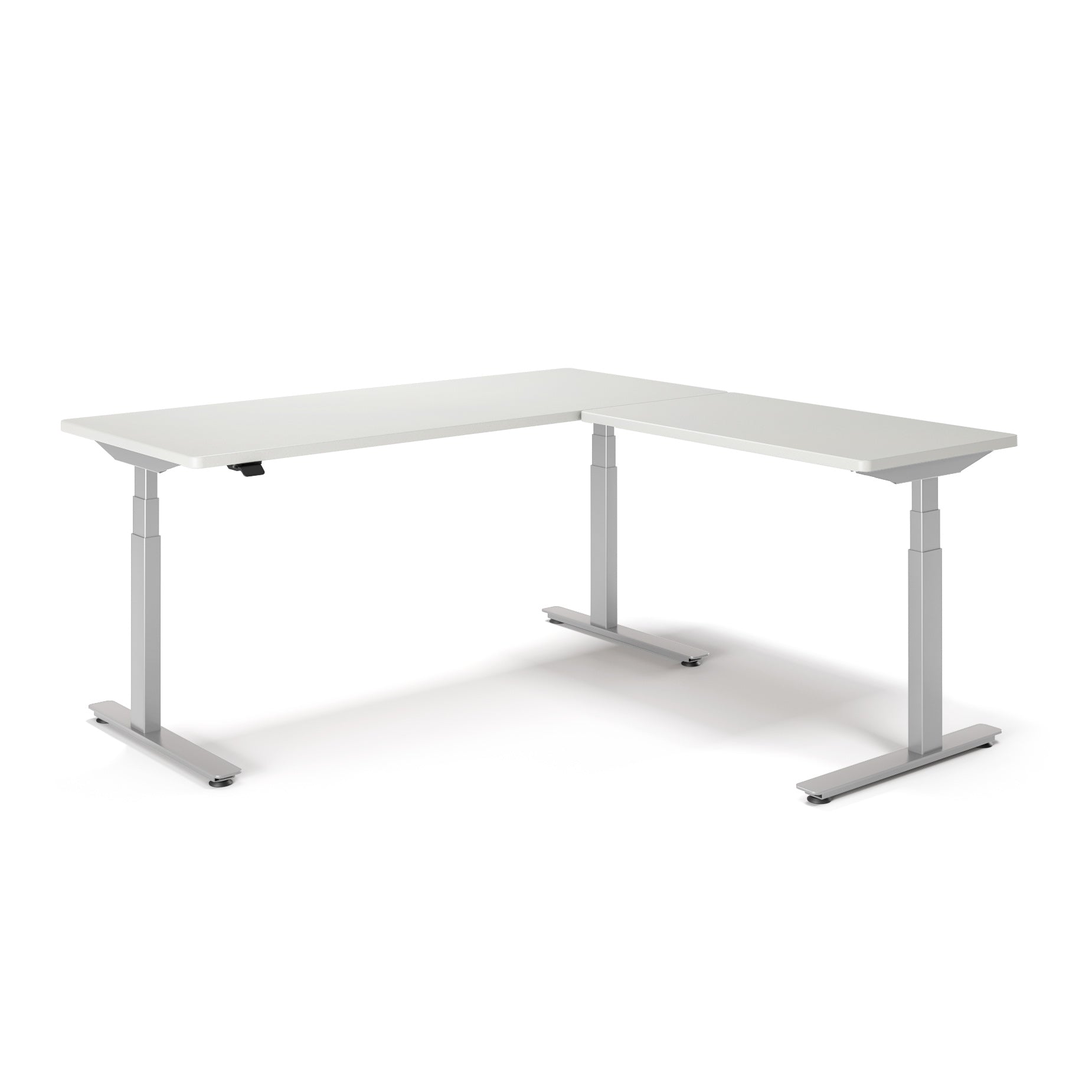 P1 ELITE L-Shaped Standing Desk with 3D Laminate Desktop